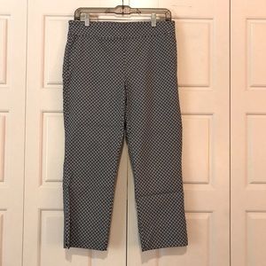 Navy & White Stretchy Slacks